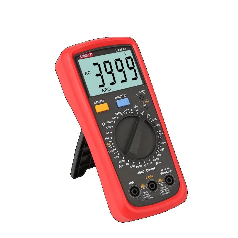UNI-T UT39A+ Voltage Tester Current Resistance Capacitance Meter Multimeter Digital LCD Backlight Ohm Tester Count 3999 lexso