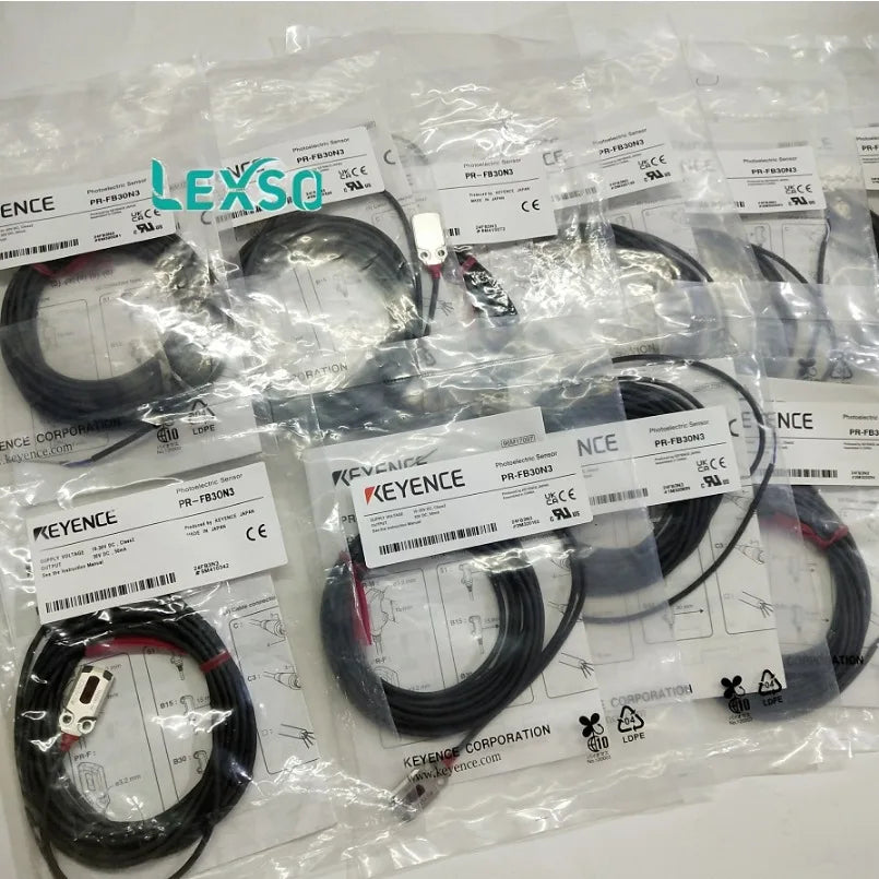Original Keyence PR-FB30N3 Photoelectric Switch Sensor Flat Reflective Cable Type 30mm lexso   ytdi