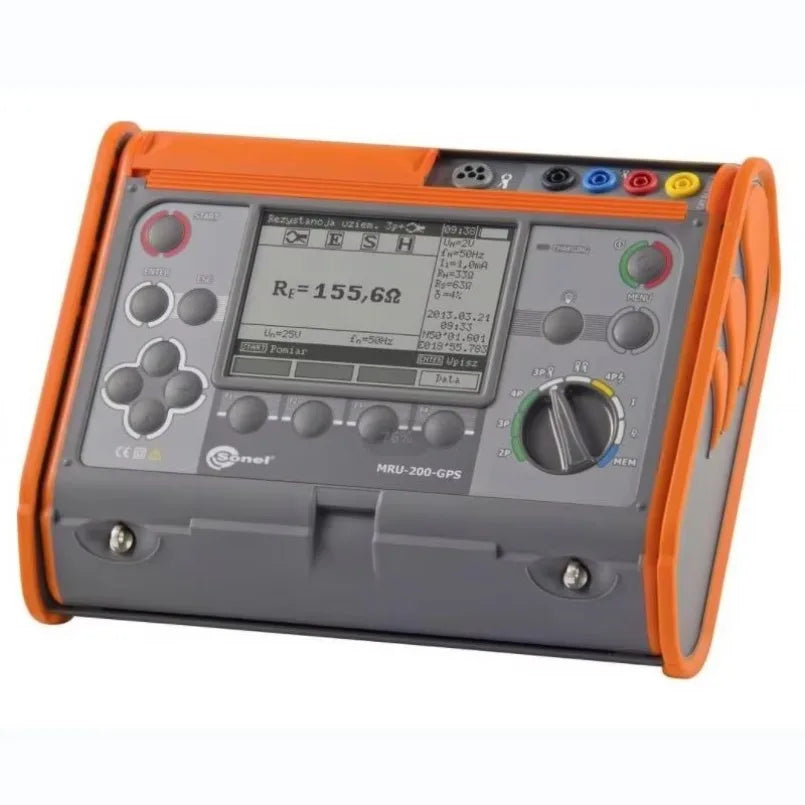 Sonel MRU-200-GPS Earthing Resistance Soil Resistivity Meter 0V-100V Interference Voltage -10C +50C Measuring Instruments  lexso