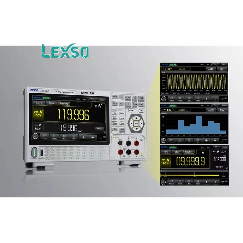 Rigol 5.5-digit Handheld Digital Multimeter DM858 DC Current/AC Voltage/Temperature Measurements 11 Types Input Signals lexso