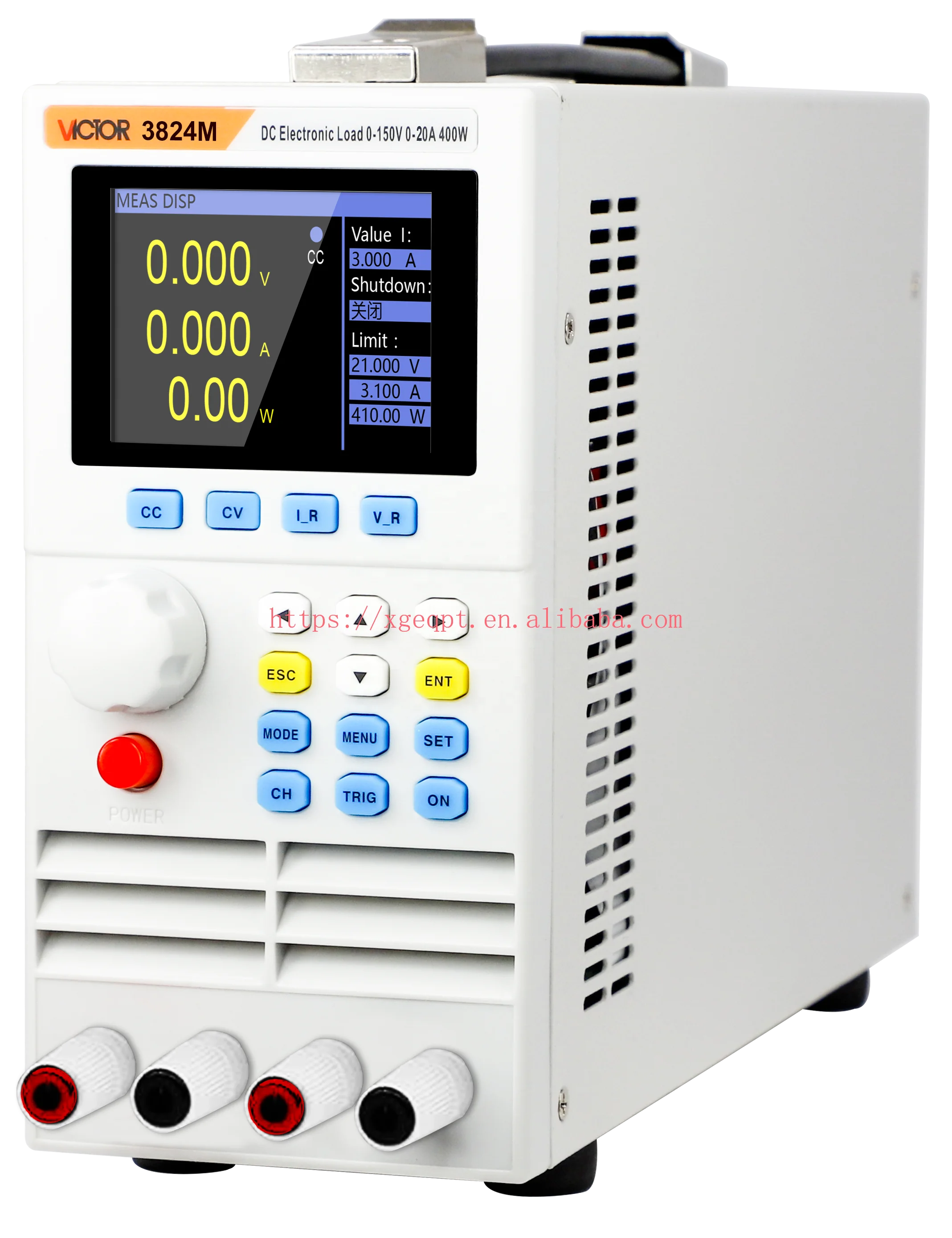 VICTOR 3824M Dual Channel Programmable Dc Electronic Load Power 400W Lnput Voltage 0-150V Lnput Current 0-40A   ytdi
