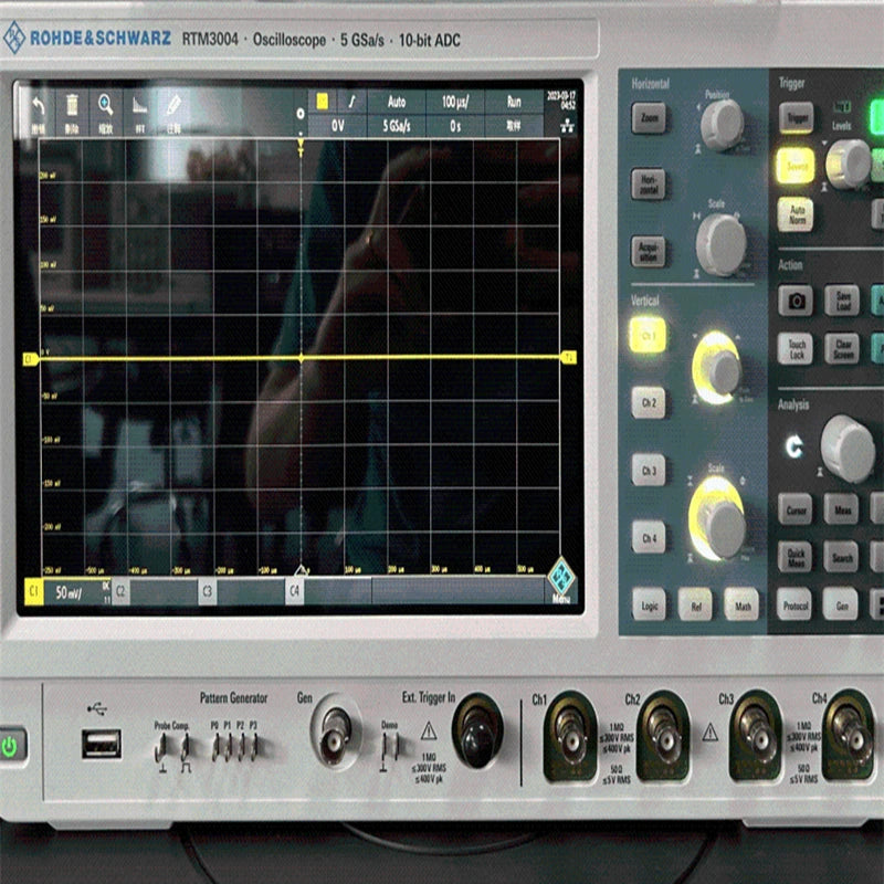 Used Rohde & Schwarz RTM3004 Digital Real-time Multifunction Mixed Signal Oscilloscope 4 Channels 10MHz