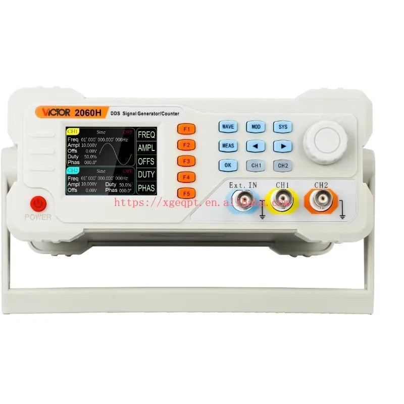 VICTOR New 2060H Frequency Meter Arbitrary Waveform Sine Wave 1uHz~60MHz DDS signal Generator Frequency Range 9kHz~40GHz   ytdi