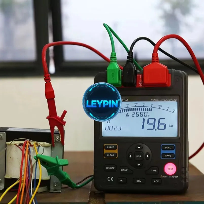 UNI-T UT513A Insulation Resistance Tester 5000V AC DC Voltmeter Automatic Range Digital Megohmmeter      lexso