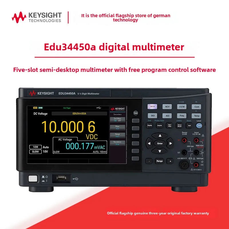Keysight Edu34450A Five and a Half Desktop Digital Multimeter with 3-Year Warranty Malaysia Origin Testing Equipment    ytdi