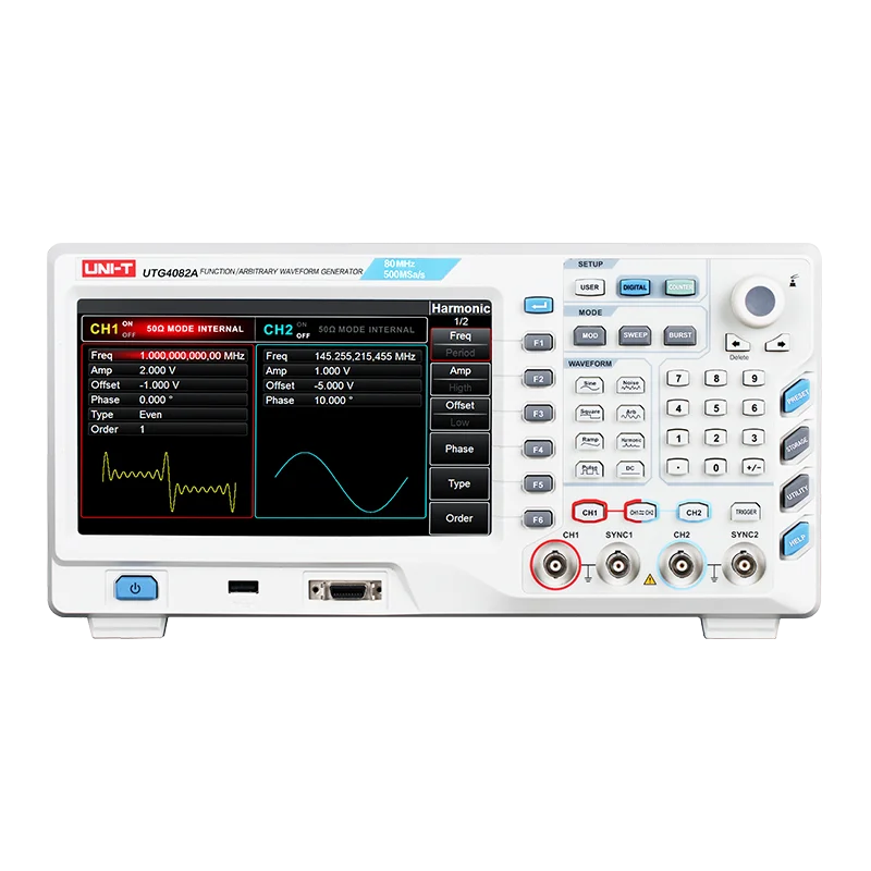 UNI-T UTG4202A 200Mhz 2 Channel Function/Arbitrary Waveform Signal Generator 500MSa/s 32Mpts lexso