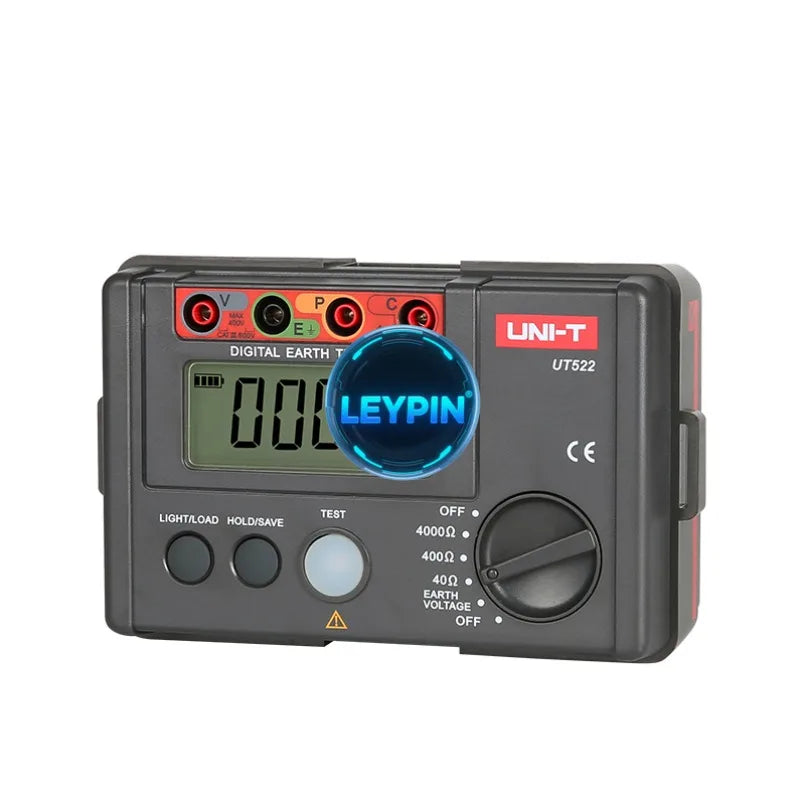 UNI-T UT522 Ground Resistance Tester LCD Backlight Data Hold and Store Low Voltage Display     lexso