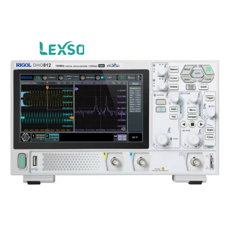 Rigol DHO812 100MHZ Digital Oscilloscope 2CH 1.25GSa/s Support Type-C Power Supply to Convenient Use Experience lexso