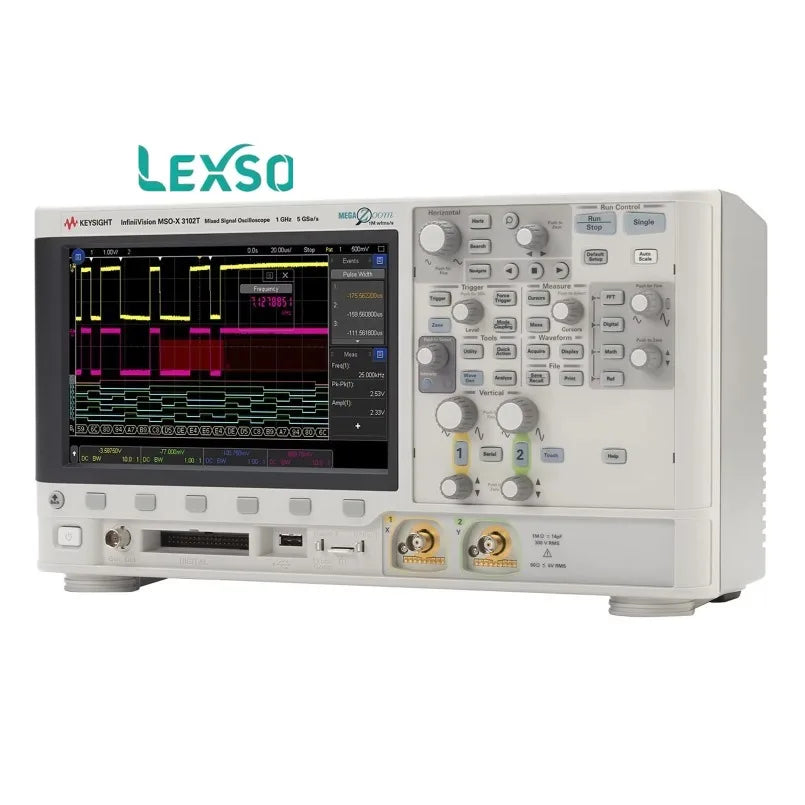Keysight MSOX3102T Mixed Signal Oscilloscope: 1 GHz, 2 Analog and 16 Digital Channels lexso