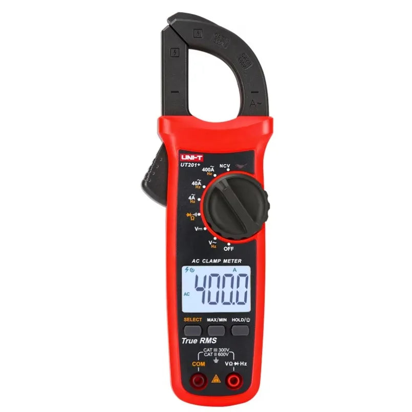 Uni-t UT201+ 4000 Handheld Counts 600V AC DC Current Tester Mini Clamp Multimeter Resistance Frequency Meter Unit Digital lexso