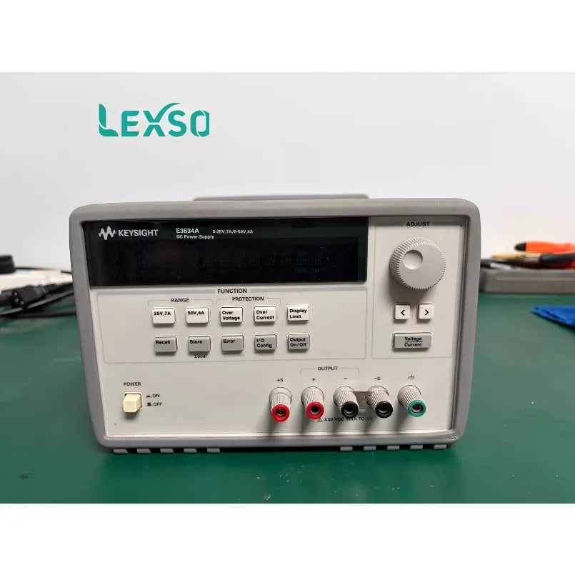 Keysight E3634A 200W Power Supply, 25V, 7A or 50V, 4A, Voltage: 0.05% + 10 mV Current: 0.2% +10 mA    lexso