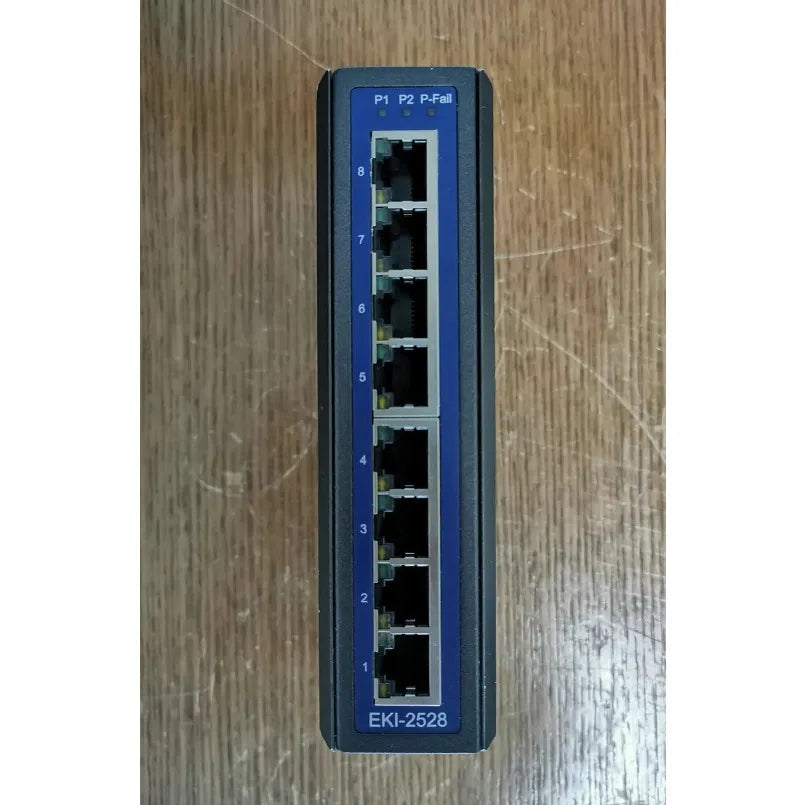 Advantech EKI-2528 10/100 Mbps 8 Port PoE Unmanaged Industrial Ethernet Network Switch lexso