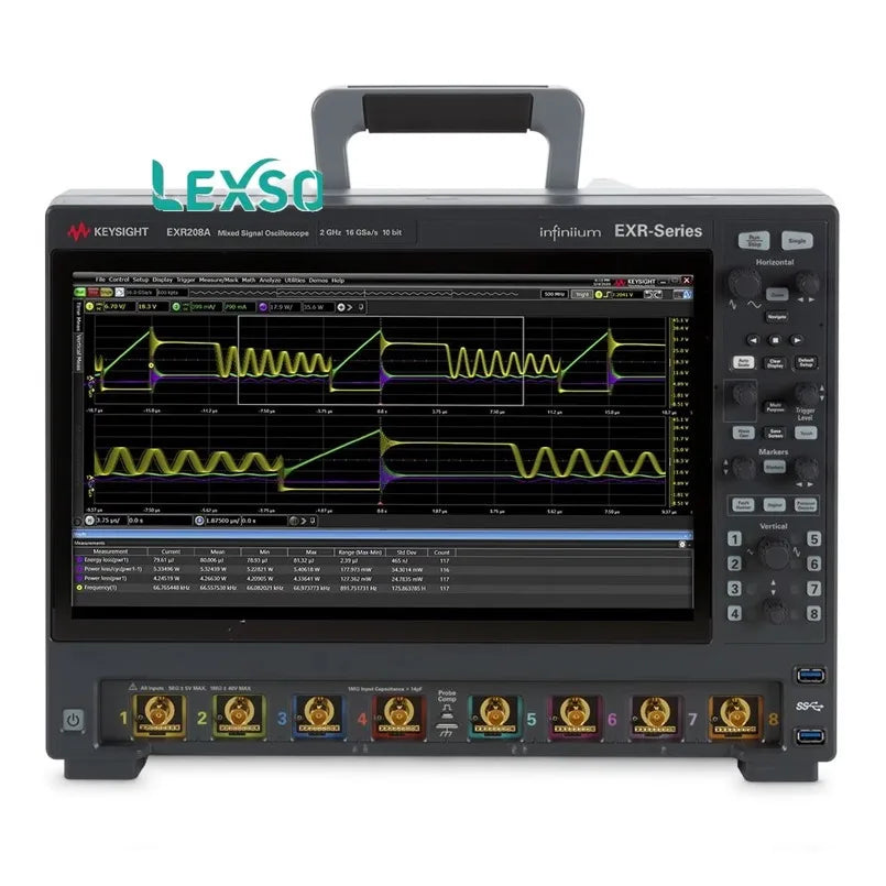 Keysight EXR208A   EXR Series Oscilloscope 2 GHz 8 Channels Maximum Memory Depth 1.6 Gpts 1 Month Warranty lexso