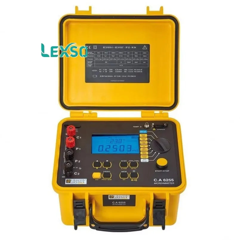 Chauvin Arnoux CA6255 Micro- Ohmmeter C.A 6255  High Accuracy Micro-ohmmeter CA6240 CA6250 CA6292 Resistance Tester   lexso