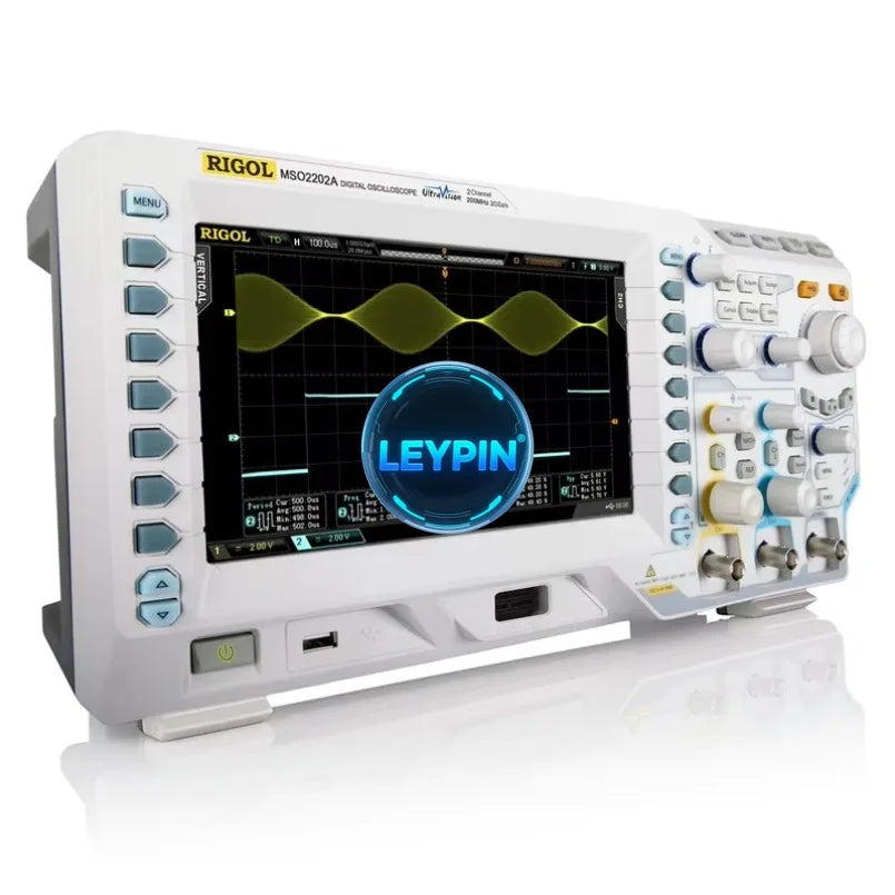 RIGOL MSO2202A 200MHz 2+16 Channels Mixed Signal Oscilloscope, 2GSa/s Sample Rate, 56Mpts Depth, 8-bit Resolution  lexso