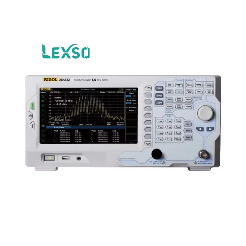 RIGOL DSA832 Digital Spectrum Analyzer 9 KHz to 3.2 GHz, High-Resolution Portable RF & Microwave Testing Instrument lexso