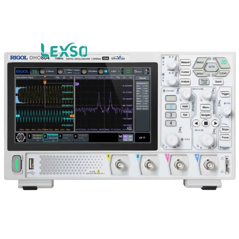 RIGOL DHO804 Next-Generation Feature-Rich High-Speed Digital Oscilloscope for Detailed Signal Observation and Evaluation lexso