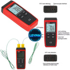 UNI-T K/J Dual Channel Mini Contact Probe Wide Range -58F 2372F Digital Thermocouple Thermometer Testing Equipment   lexso