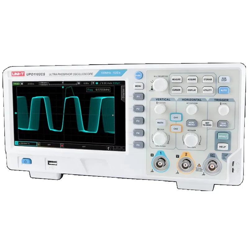 UNI-T UPO1102CS Digital Fluorescence Waveform Oscilloscope Dual Channel 200MHz Bandwidth 1GSA/s Sample Rate 56Mpts Memory Depth lexso