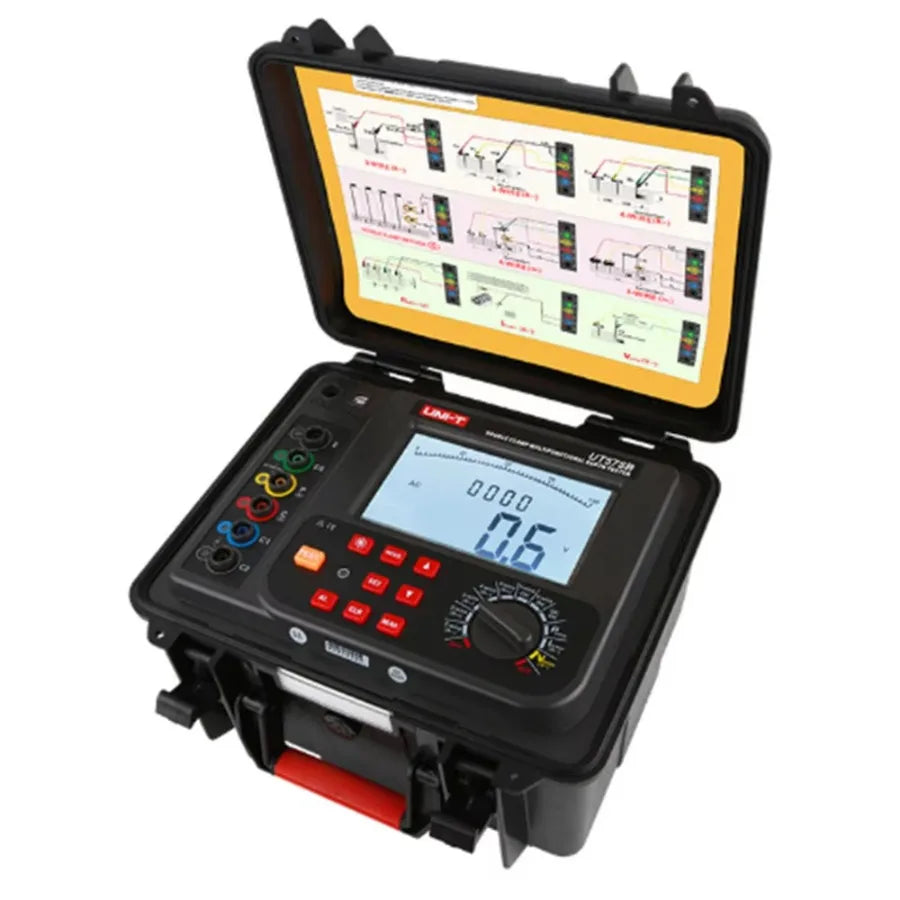 UNI-T UT575B Double-clamp Multifunctional Earth Tester Multiple Measurement Methods Voltage Current Double Clamp Method LS    ytdi