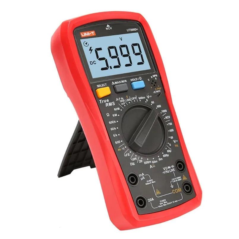 Ut890D+ Specialties AC DC Voltmeter Ammeter Car Frequency Tester Data Hold Liquid Crystal Display Electric Digital Multimeter lexso