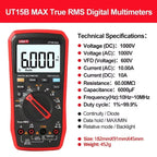 UNI-T True RMS Digital Multimeters UT15BMAX UT17BMAX UT18BMAX VFD Capacitance Voltage Current Electric Testing Meter    ytdi