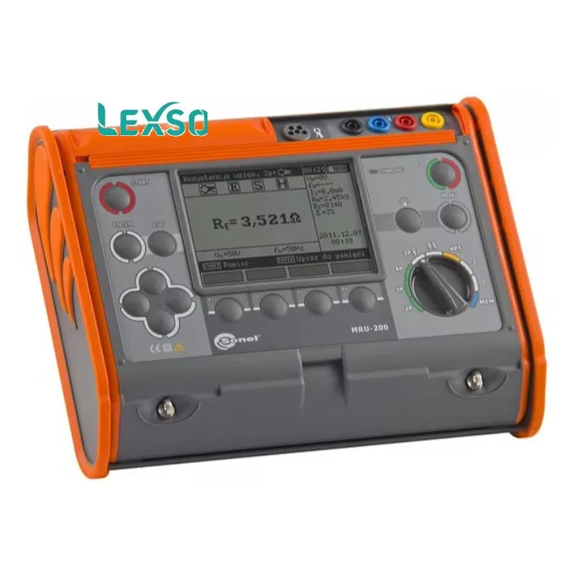 Sonel MRU-200-GPS Earthing Resistance Soil Resistivity Meter 0V-100V Interference Voltage -10C +50C Measuring Instruments  lexso