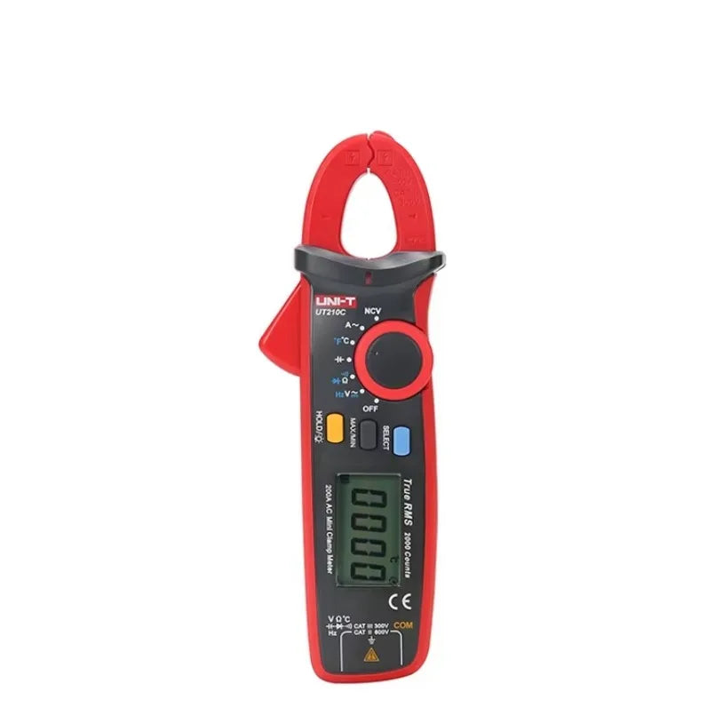 UNI-T UT210C Mini Handheld Clamp Meter True RMS Auto Range Temperature Test Multimeter AC Current Clamp lexso