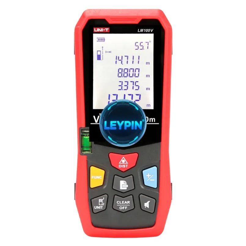UNI-T LM100V Digital Laser Distance Meter 100 Meter Electronic Ruler Laser Distance Meter USB Rechargeable Accurate  lexso
