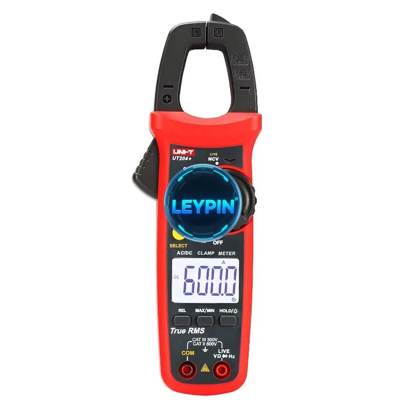 UNI-T UT204 Digital Clamp Meter Temperature AC/DC Current Voltage Resistance Tester Multimeter       lexso