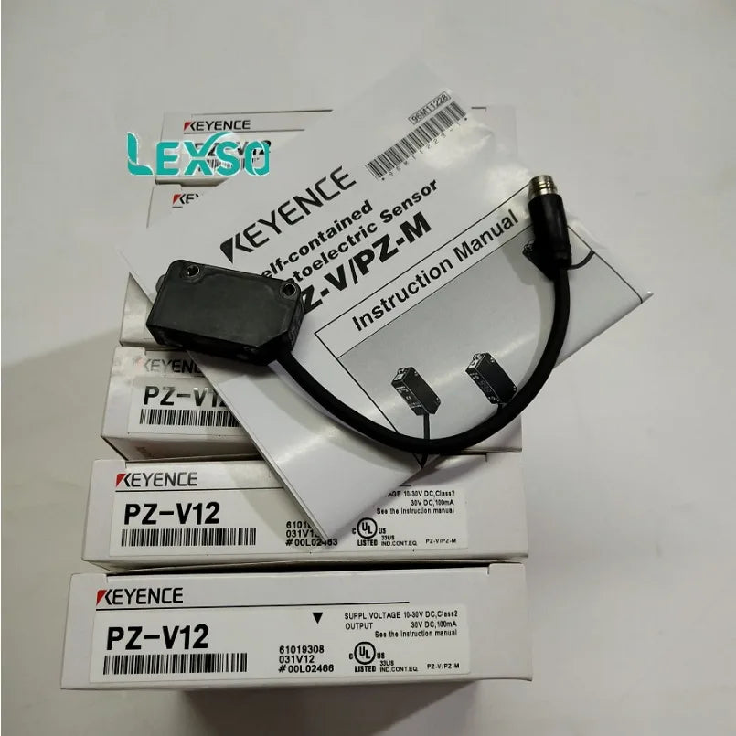 Brand New Original in Stock Keyence PZ-V12 Photoelectric Sensor, NPN Switch 4mm-100mm Range M8 lexso