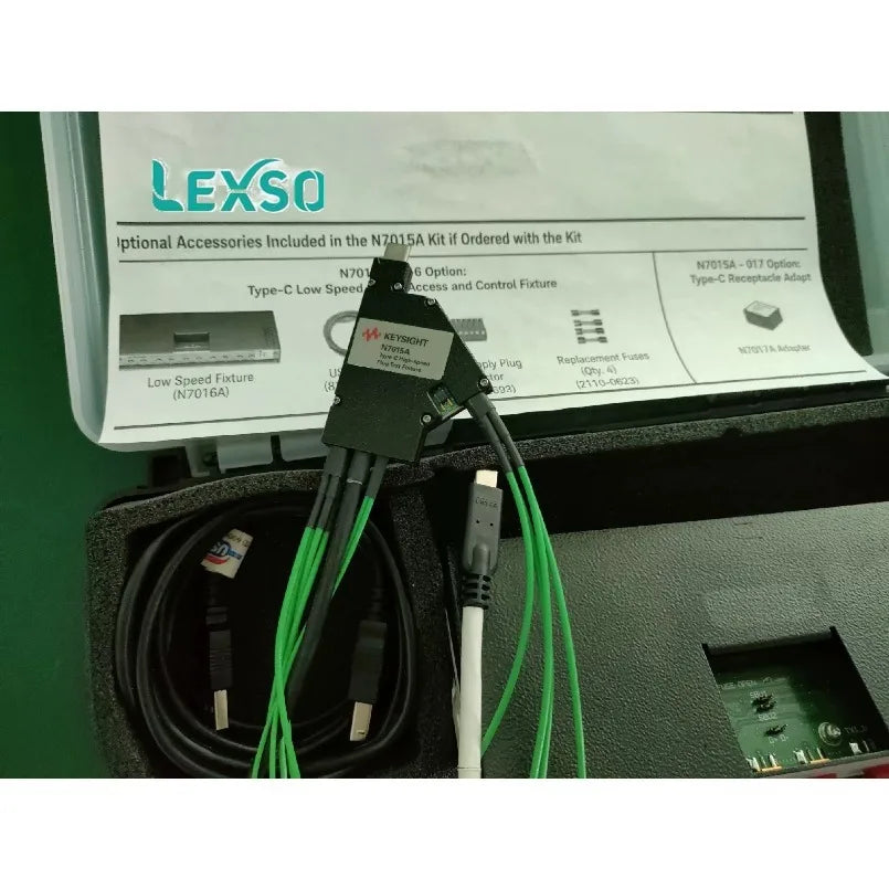 KEYSIGHT N7015A Type-C High-Speed Test Fixture, 20 GHz Bandwidth (at -3 DB), De-embeddable up to 30 GHz    lexso