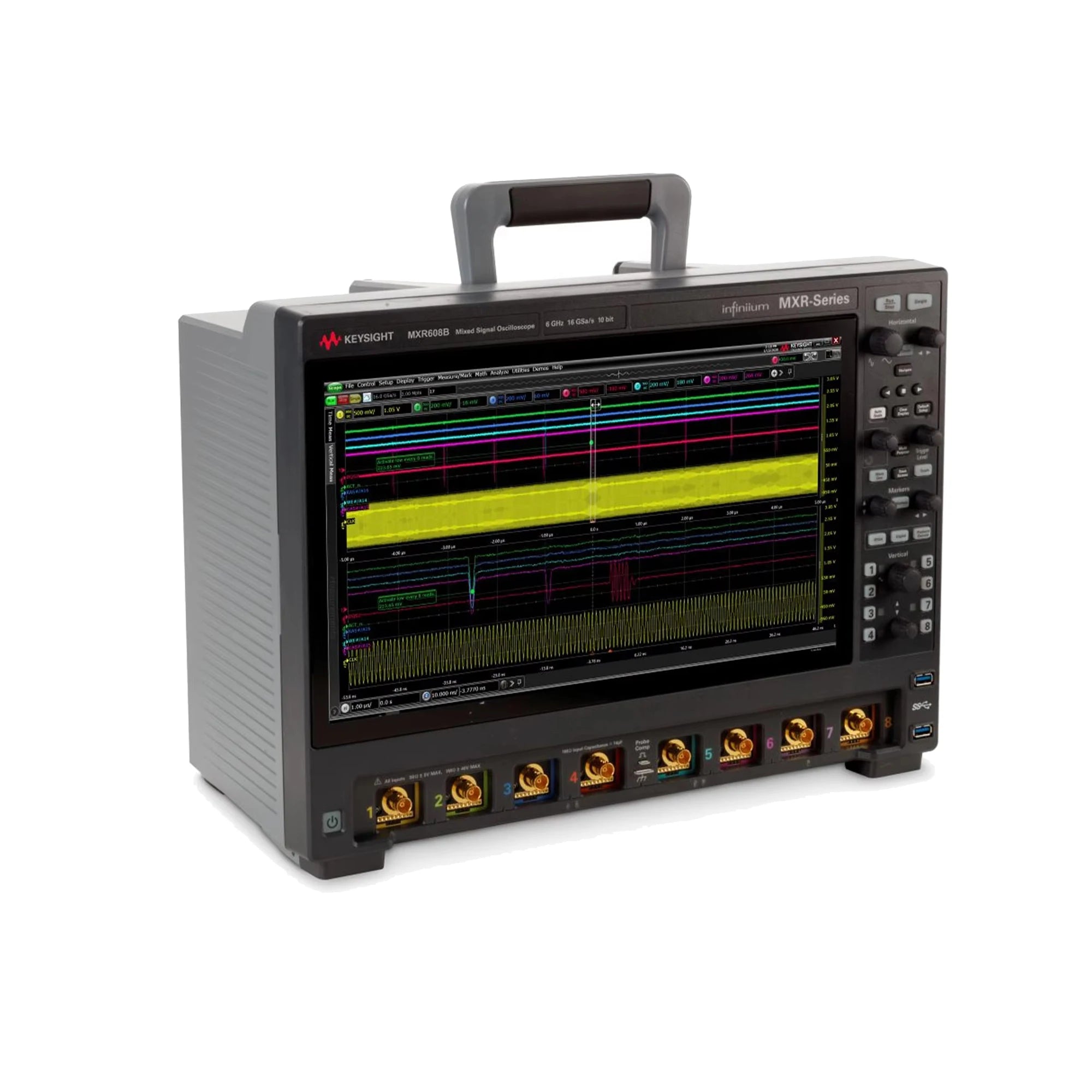 Keysight MXR608B Infiniium MXR Series Oscilloscope: 6 GHz, 8 Channels