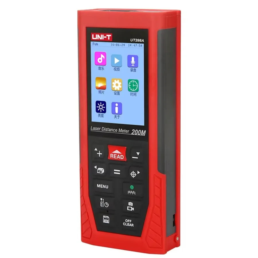UNI-T UT398A Professional 200m Laser Distance Meters Lofting Test Levelling Instrument Multifunctional Laser Rangefinder    ytdi