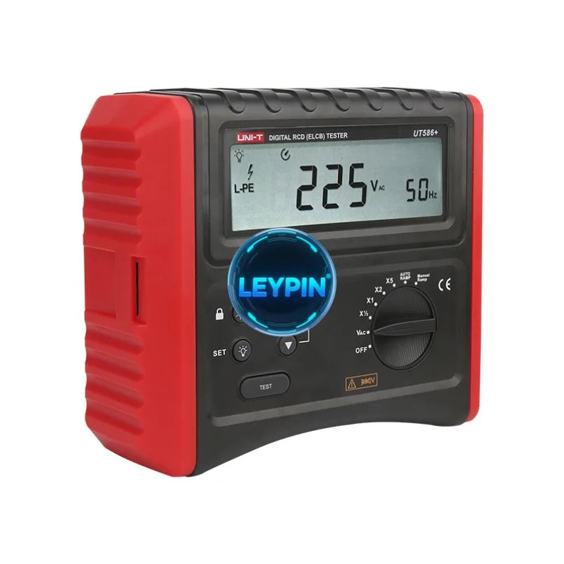 UNI-T UT586+ Digital RCD Tester RCD Trip Time/Current test Voltage 480V  CAT III 600V  Backlight  APO  Low Battery     lexso