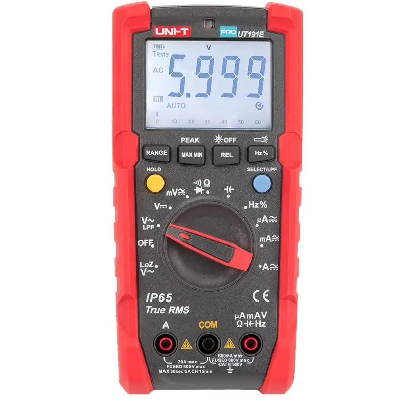 Uni-T Ut191E Ac Dc 20A 600V Digital Multimeter Manual Digital Multimeter Price Ammeter Voltmeter Industrial Test Ohmmeter lexso