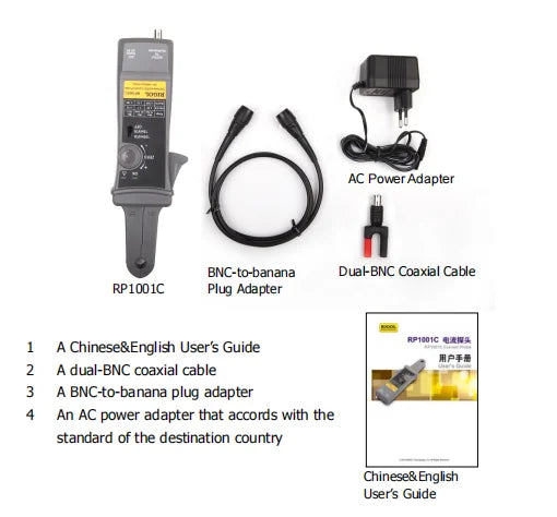 RIGOL RP1001C Current Probe 100 a Peak AC/DC, 300kHz    ytdi