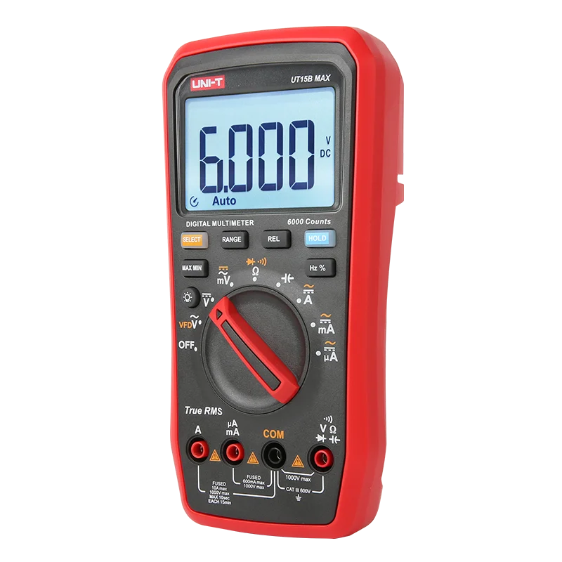 UNI-T UT15B Digital Multimeter with VFD Display 1000V 10A True RMS Resistance Capacitance Frequency Test Meter lexso