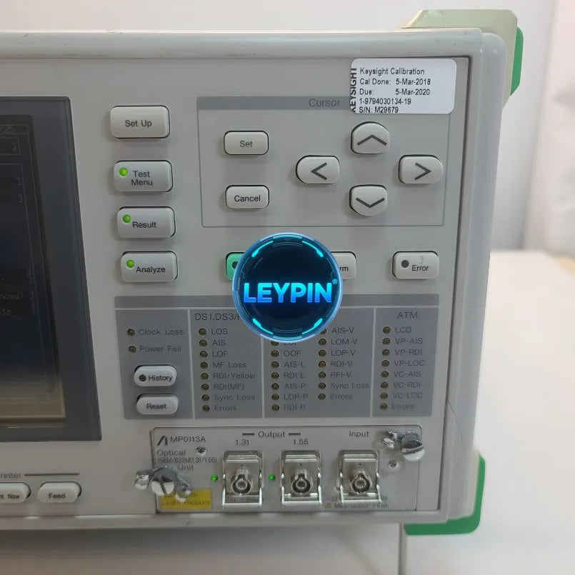 Anritsu MP1555B Sonet/ATM Analyzer w/ MP0113A Optical Unit & MP0121A 122A 123A     ytdi
