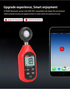 UNI-T UT383BT Light Meter 200,000 LUX Digital Luxmeter Luminance Lux Fc Test Max Min Illuminometers Photometer LS    ytdi