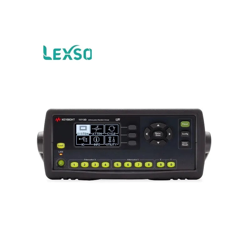 Keysight 11713D Attenuator / Switch Driver ,controls up to 10 SPDT Switches and 2 Programmable Attenuators    lexso