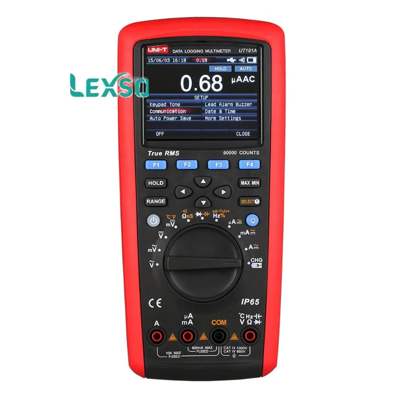 UNI-T UT181A Ac Dc 59999 Count True RMS Datalogging Digital Multimeter with Trend Capture Capacitance Multimeter    ytdi