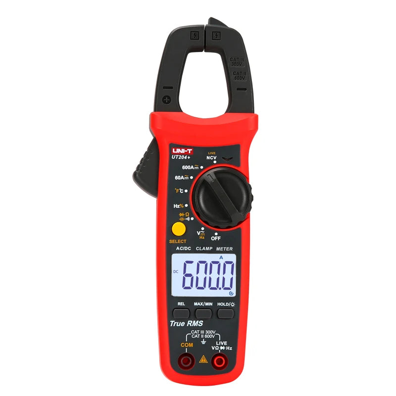UNI-T Clamp Meter UT204 Plus Digital Tester Professional Voltmeter Pliers Ammeter Electric Multitester UT204+ lexso