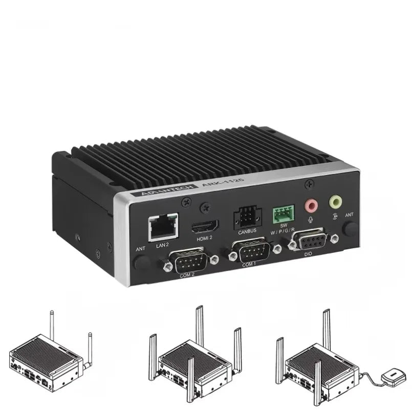 Advantech ARK1125H Fanless Industrial Embedded Box PC Intel N200 DDR5 Dual HDMI 4K Dual 2.5GbE LAN Wide Temp   Computer  lexso
