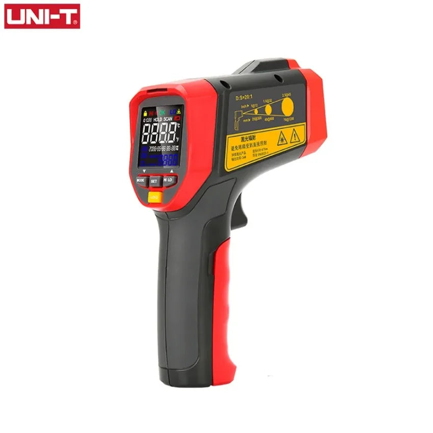 UNI-T Industrial Non Contact Infrared Laser Thermometer HD Color Screen Temperature Measurement UT303C+ IR Gun LS lexso