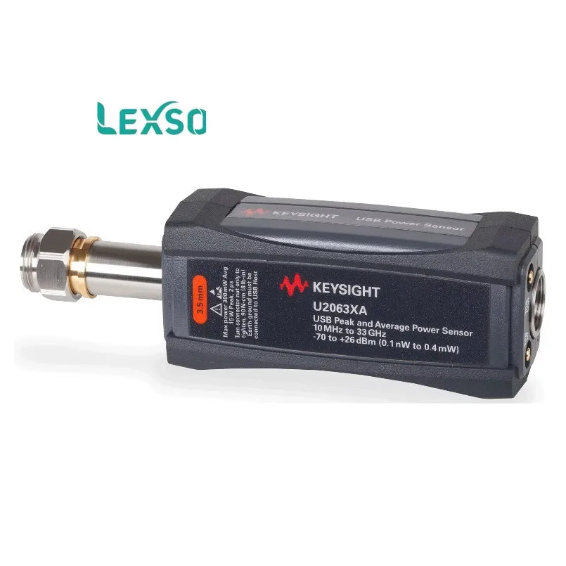 Keysight U2063XA 10 MHz to 33 GHz USB Wide Dynamic Range Average and Peak Power Sensor    lexso