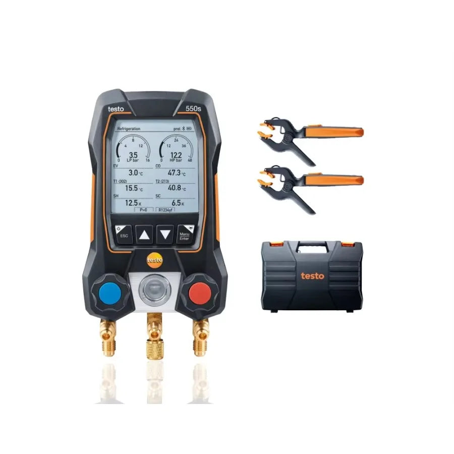 Testo 550s Smart Set - Smart Set Intelligent Digital Display Refrigerant Meter LS   ytdi