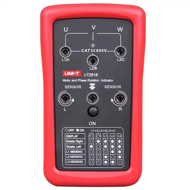UNI-T UT261B Test Voltage Frequency Motor Steering Phase Sequence Phase Loss Indicator and Motor Steering Instrument Test Form lexso