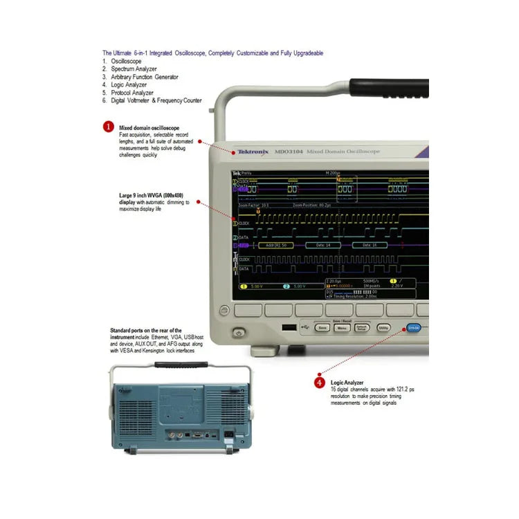 Tektronix MDO 3000  350 MHz 2/4 Channels Mixed Domain Oscilloscope Option Price Contact Us   ytdi