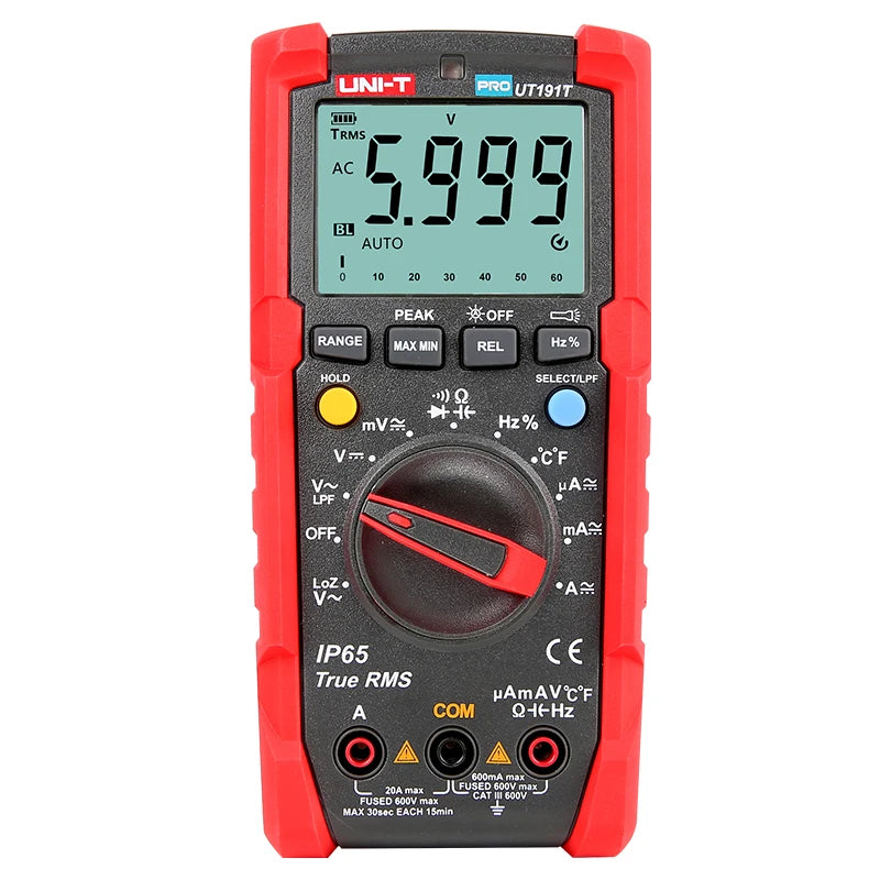 UT191T New Professional Circuit Testing 6000 Counter Multimeter Car Multimeter AC DC Voltmeter Tester Capacitance Ohmic Tester lexso